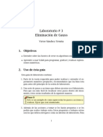 Lab. Met. Numericos - Lab 3 (Eliminación de Gauss)