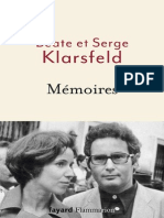 Memoires - Serge Klarsfeld