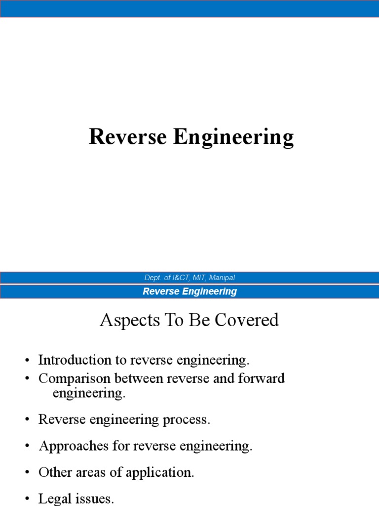 Understanding Reverse Engineering Basics | PDF | Source Code | Data Model