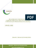 Ufcd-3253-Processo de Comunicação - Comportamentos Comunicacionais e Comunicação Pedagógica Da Criança