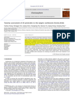 Wang Et Al., 2012 - Toxicity Assessment of 45 Pesticides to the Epigeic Earthworm Eisenia Fetida