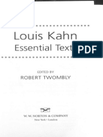 Louis Kahn Essential Texts