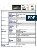 Especificaciones LE32W354F