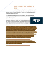 Ingeniería Antisísmica y Dinámica Estructural