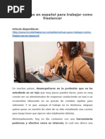 Alternativas en español para trabajar como freelancer