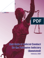 New Code of Judicial Conduct for the Philippine Judiciary (Bangalore Draft)