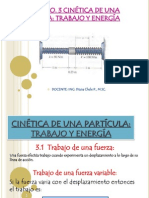 Cinética de una partícula: trabajo, energía y potencia