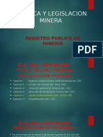 Politica y Legislacion Minera