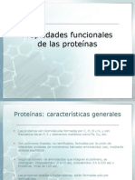 Propiedades Funcionales de Las Proteinas