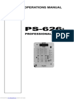 PS 626i Mixer Gemini Manual