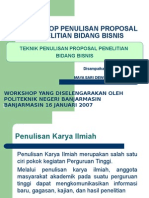 Teknik Penulisan Proposal Penelitian (1)