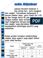 Materi Metode Aljabar