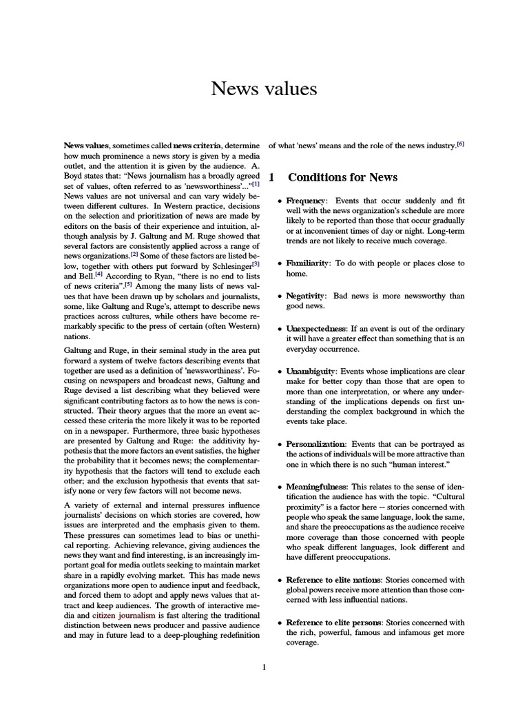 News Values PDF Epistemology News