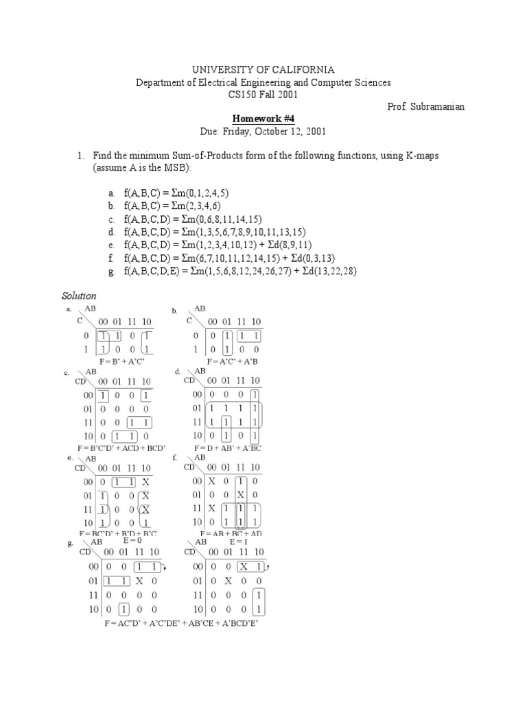 Homework #4: Solution | PDF