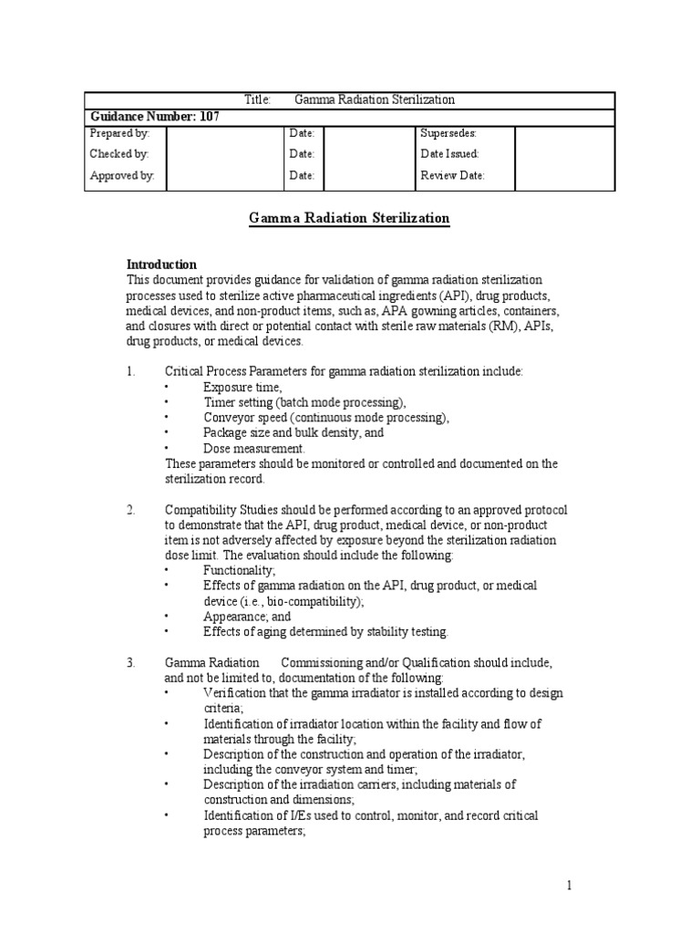 A Comprehensive Guide to Validating Gamma Radiation Sterilization