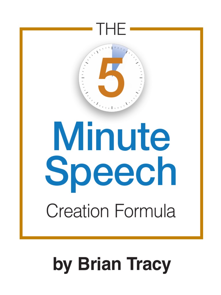 5 Minute Speech PDF | PDF | Cognition | Cognitive Science