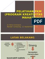 Pelatihan Penulisan Proposal Program Kreativitas Mahasiswa