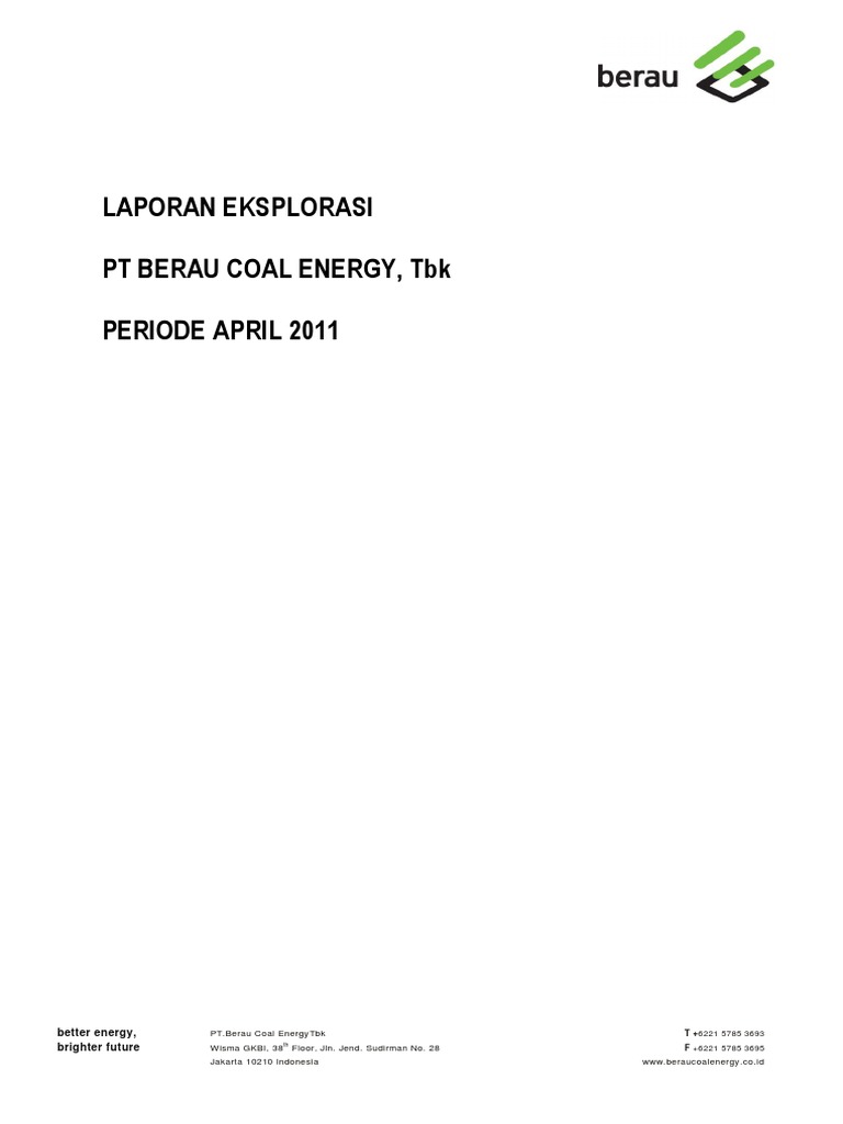 Laporan Eksplorasi Berau Coal