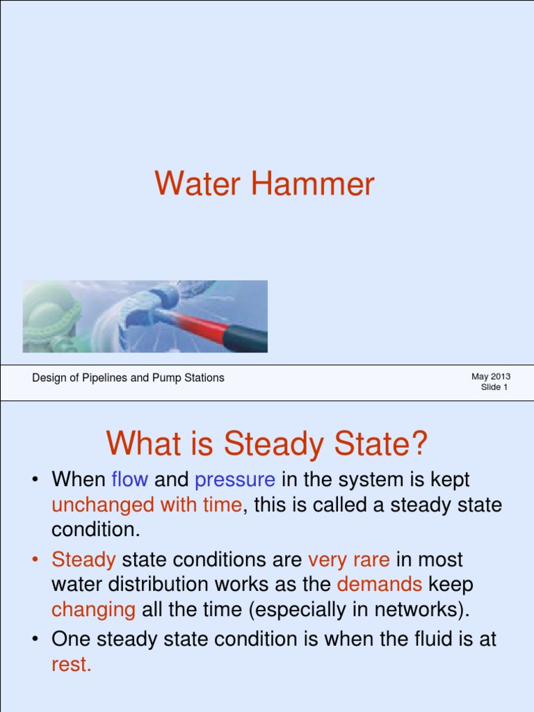 Understanding Water Hammer An InDepth Look at the Causes and Effects of Transient Flow in