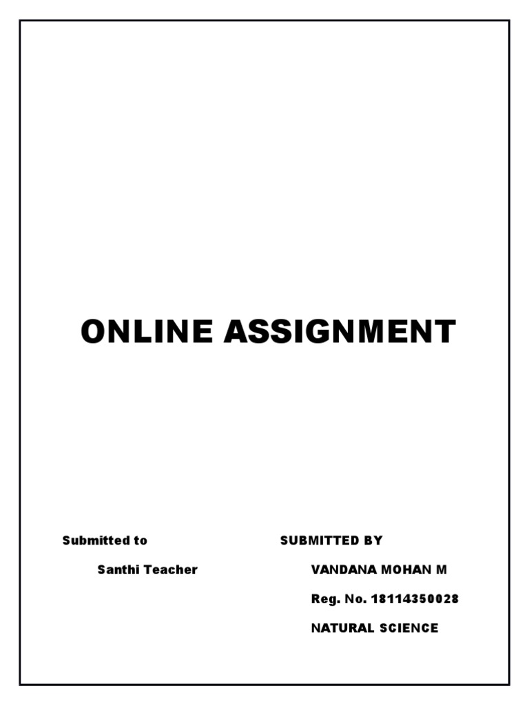 Natural Science Assignment Overview | PDF