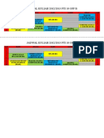 JADWAL KULIAH 2012