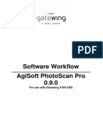Software Workflow Agisoft Photoscan Pro 0.9.0: For Use With Gatewing X100 Uas