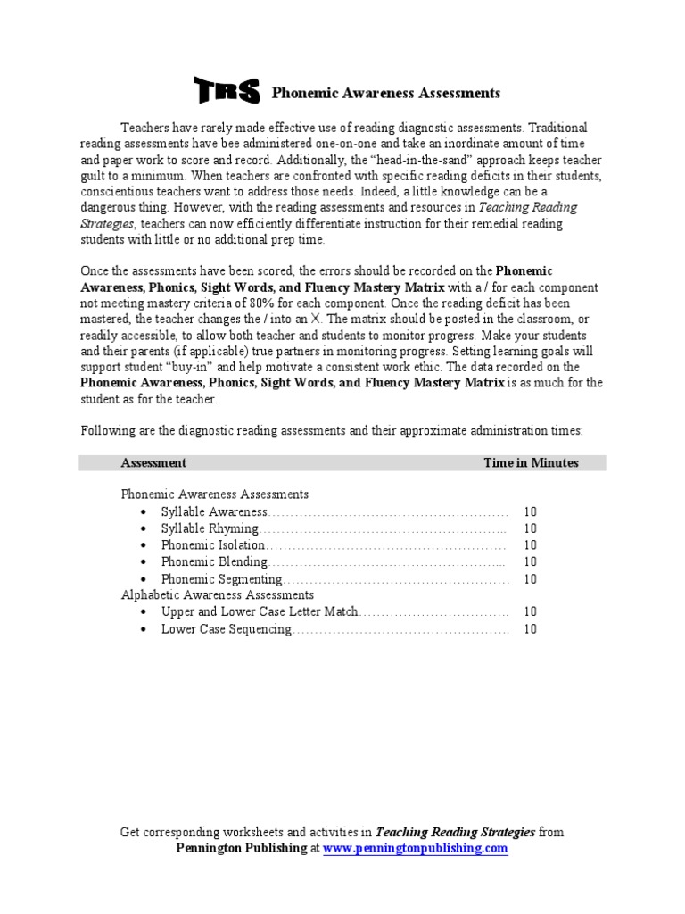 Phonological awareness essay picture