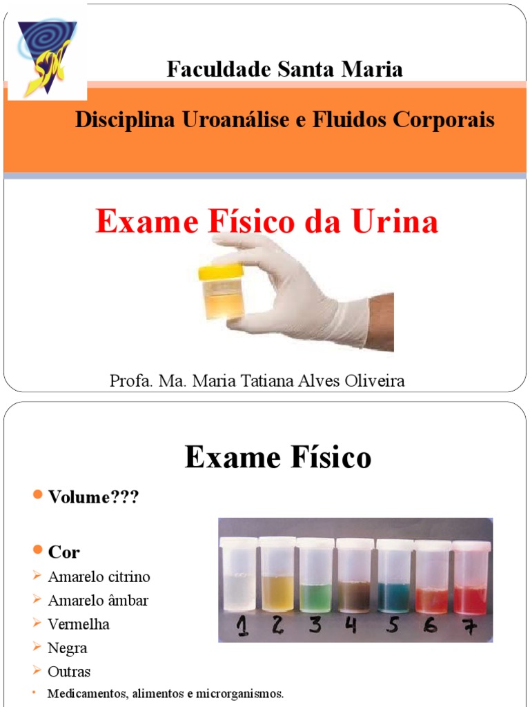 3Exame Físico Da Urina Cor Urina