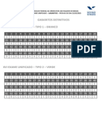 Gabarito 1ª Fase OAB 2015