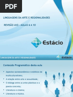 linguagem das artes e regionalidades revisao