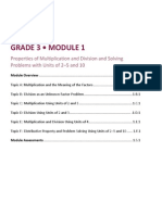 Grade 3 - Module 1: Mathematics Curriculum