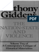 Giddens, The Nation State and Violence