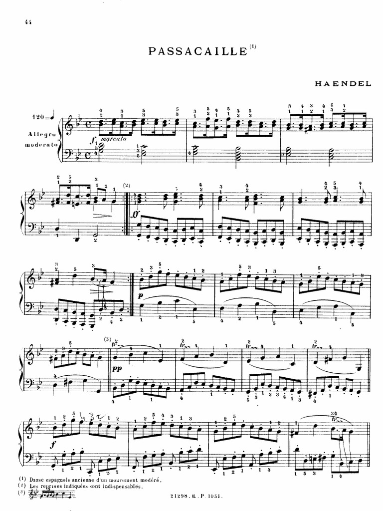 Hwv 432 No 6 Passacaglia Handel