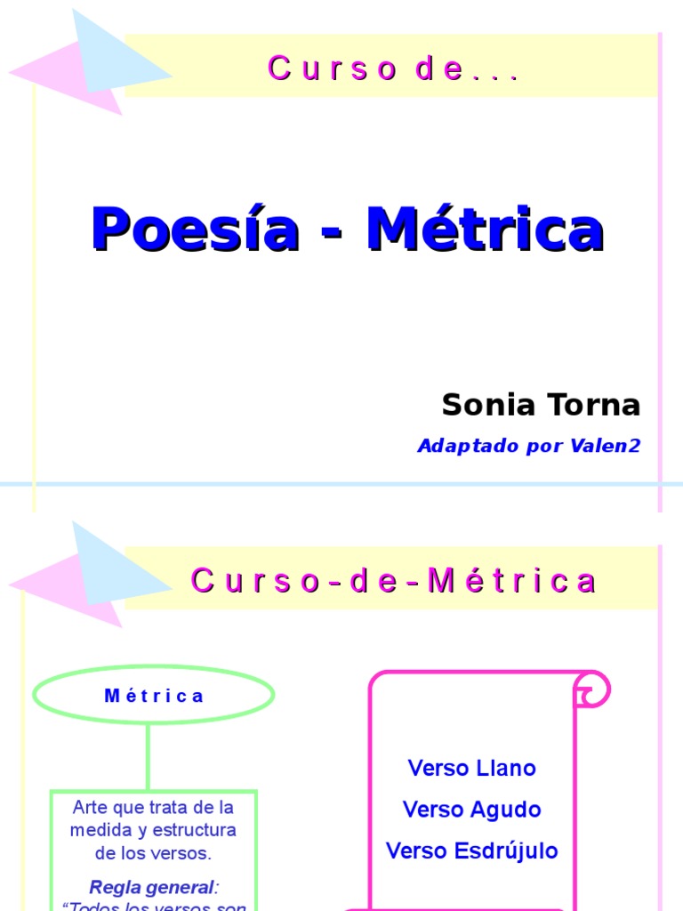 Metrica Del Poema 2 Metro (poesía)