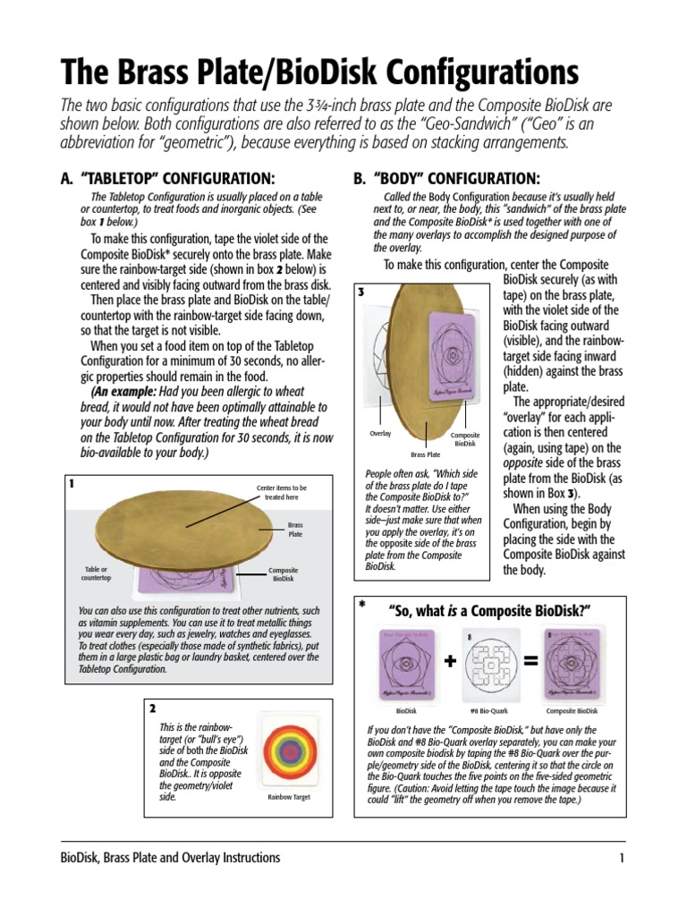 BioDisk Instructions | PDF | Large Intestine | Vector Space