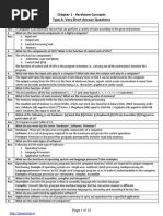 Chapter 1 - Hardware Concepts Type A: Very Short Answer Questions