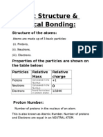 88333495 O Levels Cehimstry Atomic Structure Chemical Bonding