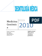 implicaciones eticas de la medicina genómica