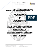 Plan de Mantenimiento A Infraestructura de La UNACAR