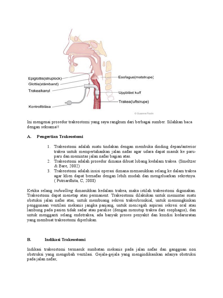 Sop Trakeostomi | PDF
