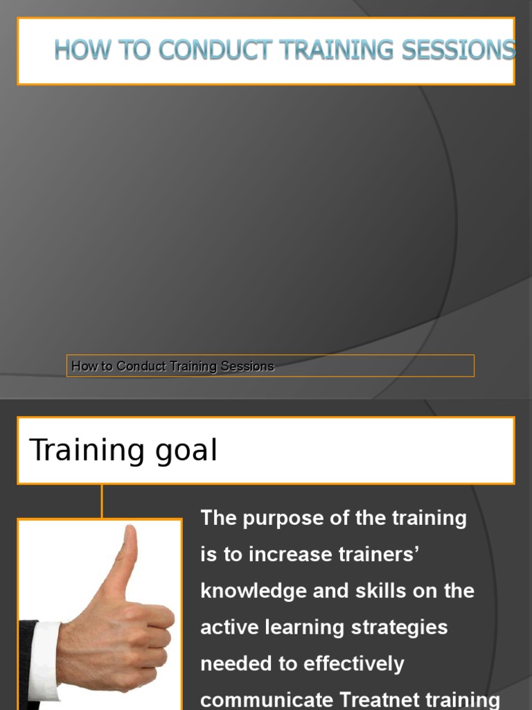 How To Conduct Training. | PDF | Microsoft Power Point | Lecture