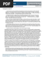 Jeff Saut Go Opposite to Hysteria