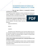 70 Perguntas Sobre Falencia e Recuperação de Empresa