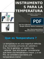 Instrumentos de Medicion para La Temperatura