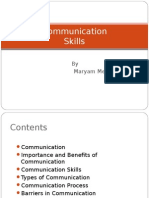 Communication Skills: by Maryam Mehmood