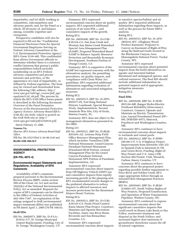 Notice: Air Pollution Control: State Operating Permits Programs— Agency ...