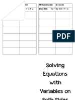 equations with variable on both sides combining and distributive