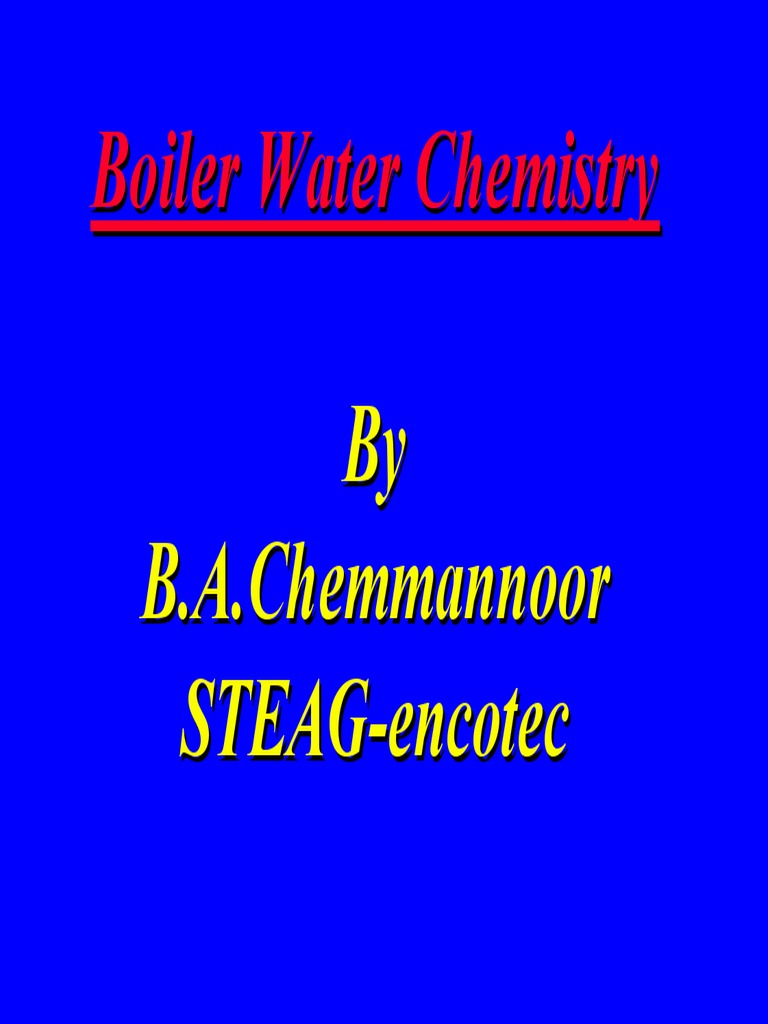 Boiler Water Chemistry Corrosion Chelation