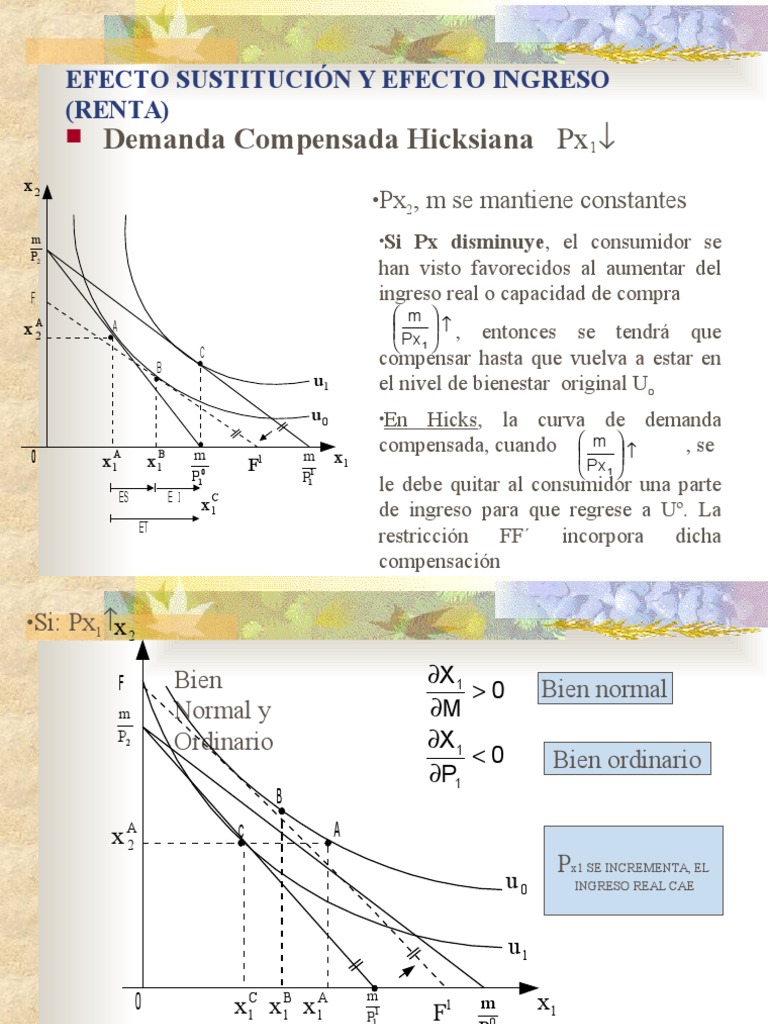 Efecto Sustitución y Efecto Ingreso | PDF | Teorías económicas ...