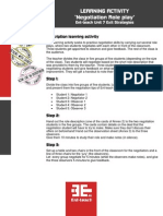 Exit Strategies - learning+activity -Negotiation Role play